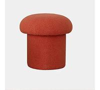 Tabouret de rangement avec motif champignon en tissu doux et robuste, parfait pour chambre à coucher ou entrée, repose-pieds, marchepied et plus encore