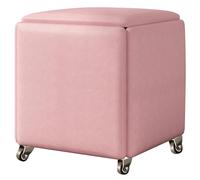 Tabouret de rangement avec roulettes - Canapé gigogne multifonction, design empilable, siège rembourré et cadre en métal, meuble utilitaire de cuisine 5 en 1