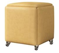Tabouret de rangement avec roulettes - Canapé gigogne multifonction, design empilable, siège rembourré et cadre en métal, meuble utilitaire de cuisine 5 en 1