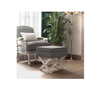 Tabouret de rangement Gris foncé 45x45x49 cm Tissu344516