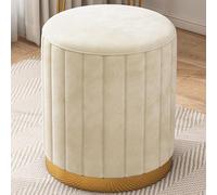 Tabouret de rangement moderne en forme de champignon avec couvercle amovible pour salon, chambre à coucher, salle de maquillage - Repose-pieds et chaise de coiffeuse pour une solution de rangement