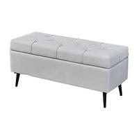 Tabouret De Rangement Ottoman Pliable, Banquette De Rangement, Repose-Pieds, Tabouret Rembourré Pour Chambre À Coucher, Lit, Table Basse, Siège Rembourré Rectangulaire, Boîtes De Rangement (Beige 60