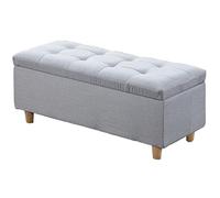 Tabouret de rangement pliable - Boîte de couverture multifonction et repose-pieds, organisateur peu encombrant pour salon, chambre à coucher et entrée