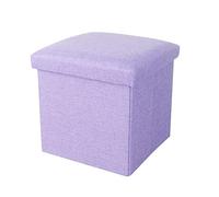 Tabouret de rangement pliable - Capacité de 158,8 kg - Design compact pour la maison et le bureau - Ottomane portable pour une utilisation en extérieur - Repose-pieds multifonction