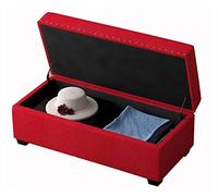 Tabouret de rangement pliable multifonctionnel avec housse à charnière en tissu et pieds en bois massif naturel pour changer de chaussures, poids 150 kg