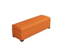 Tabouret De Rangement Pouf Repose-Pieds Bout De Lit Cubique avec Rangement Charge Jusqu'à 150 Kg pour Salon Chambre Entrée(Turmeric,70x40x40cm)