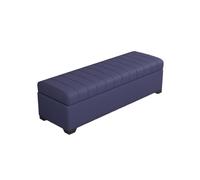 Tabouret De Rangement Pouf Repose-Pieds Bout De Lit Cubique avec Rangement Charge Jusqu'à 150 Kg pour Salon Chambre Entrée(Blue,60x40x40cm)