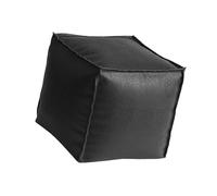 Tabouret de rangement pour la maison avec surfaces en cuir PU, siège multifonction et solution de décoration d'intérieur, pouf de rangement en polyuréthane lavable