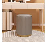 Tabouret de rangement rond rembourré, tabouret de maquillage bas pour décoration d'ongles, tabouret rond polyvalent pour la beauté, tabouret d'appoint tendance pour la maison, repose-pieds élégant