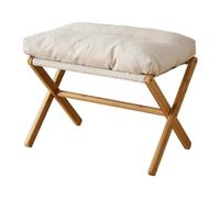 Tabouret de Repose-Pieds Haut Rembourré, Petit Repose-Pieds Rembourré, Repose-Pieds Rembourré, Repose-Pieds Ottoman en Velours Petit Tabouret Ottoman Repose-Pieds pour Chambre Salon Coiffeuse