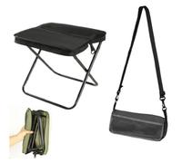 Tabouret de sac à dos pliable - Tabouret de camping ultra léger pour activités de plein air, supporte 113,4 kg, comprend un sac de transport à fermeture éclair pour un rangement pratique