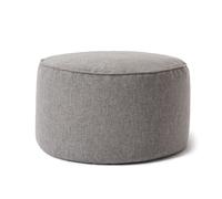 Lumaland Pouf (50 l) - Pouf compact avec fonction 3 en 1 : tabouret confortable, table pratique et repose-pieds d'intérieur élégant - Avec rembourrage flexible en polystyrène expansé - Diamètre : 25 x