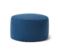 Lumaland Pouf (50 l) - Pouf compact avec fonction 3 en 1 : tabouret confortable, table pratique et repose-pieds d'intérieur élégant - Avec rembourrage flexible en polystyrène expansé - Diamètre : 25 x