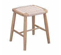 Tabouret de salle à manger moderne multifonction avec dessus en rotin pour décoration d'intérieur et changement de chaussures
