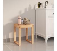 vidaXL Tabouret de salle de bain en bois massif de noyer 40×30×46 cm
