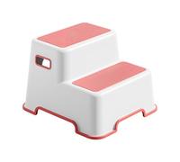 Tabouret de salle de bain avec marche - Marche d'entraînement IR à la salle de bain pour jeunes , repose-pieds double marche | Tabouret d'entraînement pour toilettes avec base antidérapante