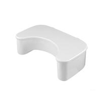 Tabouret de salle de bain pour mieux s'accroupir avec rangement pour organiser les essentiels (blanc)