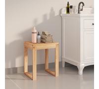 Tabouret de Salle de Bain Siège Repose-pied Toilette Bois Massif de Noyer vidaXL