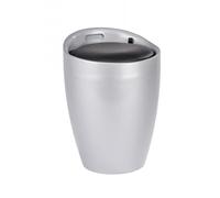 Tabouret de salle de bain - WENKO - Candy - 20 litres - Plastique ABS - Argenté