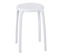 Tabouret De Salle De Bains Rond - Blanc - Ridder Blanc