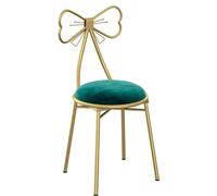Tabouret de salle de maquillage avec pieds dorés - Chaise multifonction moderne pour chambre à coucher et dressing - The Vast Ocean