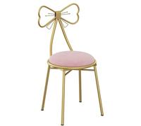 Tabouret de salle de maquillage avec pieds dorés - Chaise multifonction moderne pour chambre à coucher et dressing - The Vast Ocean