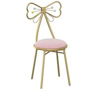 Tabouret de salle de maquillage avec pieds dorés - Chaise multifonction moderne pour chambre à coucher et dressing - The Vast Ocean
