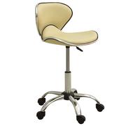 Tabouret de Salon et Spa Blanc Similicuir Chaise de Beauté Coiffure vidaXL
