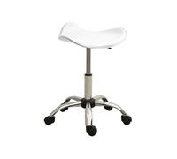 Tabouret de Salon et Spa Blanc Similicuir Chaise de Coiffure Beauté vidaXL