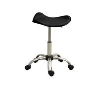 vidaXL Tabouret de salon et spa – Chaise de beauté réglable pivotante intérieur noir similicuir