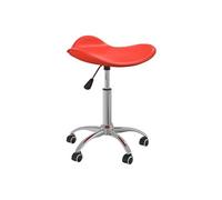 vidaXL Tabouret de salon et spa Rouge Similicuir Rouge G