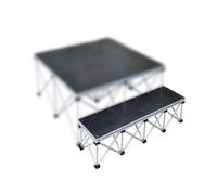 Tabouret de scène pliable et portable - Escalier de performance robuste pour événements et mariages