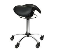 Tabouret de Selle avec mécanisme de balançoire, Noir