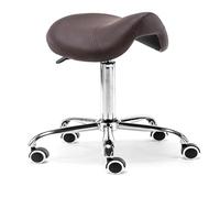 Tabouret de selle hydraulique sur roulettes, chaise de beauté pivotante pour salon de coiffure, manucure, tatouage