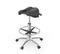 Tabouret de Selle pivotant for Dentiste, Tabouret médical et Dentaire, Hauteur e, for hôpital, Laboratoire, Salon, Bureau, Maison(C)