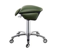 Tabouret de selle professionnel avec roulettes silencieuses, pivotant à 360°, hauteur réglable, perchoir ergonomique pour salon de beauté, clinique, bureau et maison