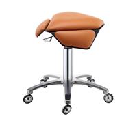 Tabouret de selle professionnel avec roulettes silencieuses, pivotant à 360°, hauteur réglable, perchoir ergonomique pour salon de beauté, clinique, bureau et utilisation à domicile