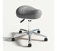 Tabouret de selle réglable avec roulettes | Chaise roulante ergonomique robuste pour une utilisation professionnelle et domestique dans les laboratoires, cliniques, salons et bureaux