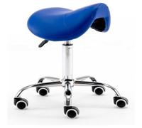 Tabouret de selle réglable en hauteur - Fauteuil roulant pivotant pour coiffure, manucure et thérapie de beauté, 48-60 cm, parfait pour les salons et les spas, mobilité facile avec roulettes