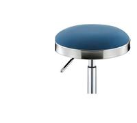 Tabouret de selle, tabouret pivotant roulant beige argenté, chaise de salon de beauté, coussin en cuir for soins médicaux, chaise de tatouage de manucure de massage de bureau(Light Gray,Silver)