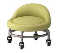 Tabouret de siège à Rouleau Bas avec Dossier, Tabouret de Rouleau de capacité en Cuir PU imperméable en Cuir élevé pour Les Hommes Boy Girl Garage Salon Home Bureau X