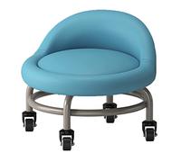 Tabouret de siège à Rouleau Bas avec Dossier, Tabouret de Rouleau de capacité en Cuir PU imperméable en Cuir élevé pour Les Hommes Boy Girl Garage Salon Home Bureau S