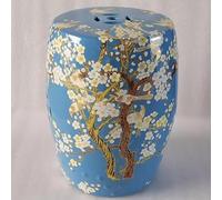 Tabouret de tambour chinois en céramique, peint à la main, décoration émaillée pour terrasse, cour, porche, accent unique pour les espaces extérieurs, accessoire de jardin décoratif