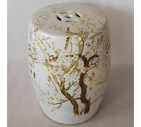 Tabouret de tambour chinois en céramique, peint à la main, décoration émaillée pour terrasse, cour, porche, accent unique pour les espaces extérieurs, accessoire de jardin décoratif