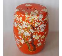 Tabouret de tambour chinois en céramique, peint à la main, décoration émaillée pour terrasse, cour, porche, accent unique pour les espaces extérieurs, accessoire de jardin décoratif