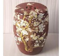 Tabouret de tambour chinois en céramique, peint à la main, décoration émaillée pour terrasse, cour, porche, accent unique pour les espaces extérieurs, accessoire de jardin décoratif