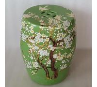 Tabouret de tambour chinois en céramique, peint à la main, décoration émaillée pour terrasse, cour, porche, accent unique pour les espaces extérieurs, accessoire de jardin décoratif
