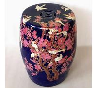 Tabouret de tambour chinois en céramique, peint à la main, décoration émaillée pour terrasse, cour, porche, accent unique pour les espaces extérieurs, accessoire de jardin décoratif