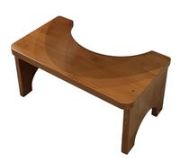 Tabouret De Toilette - 37cm 850g Marchepied De Salle De Bain | Siège En Bois | Support Ergonomique Pour Adultes Personnes Âgées Maison Douche Camping Voyage Dortoir