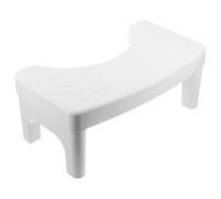 Tabouret de Toilette à Turque en PP Blanc, Simple et Élégant | Toilettes Occidentales et Pieds, Maison ou Salle de Bain Camping-car, Compact, Surface Lisse